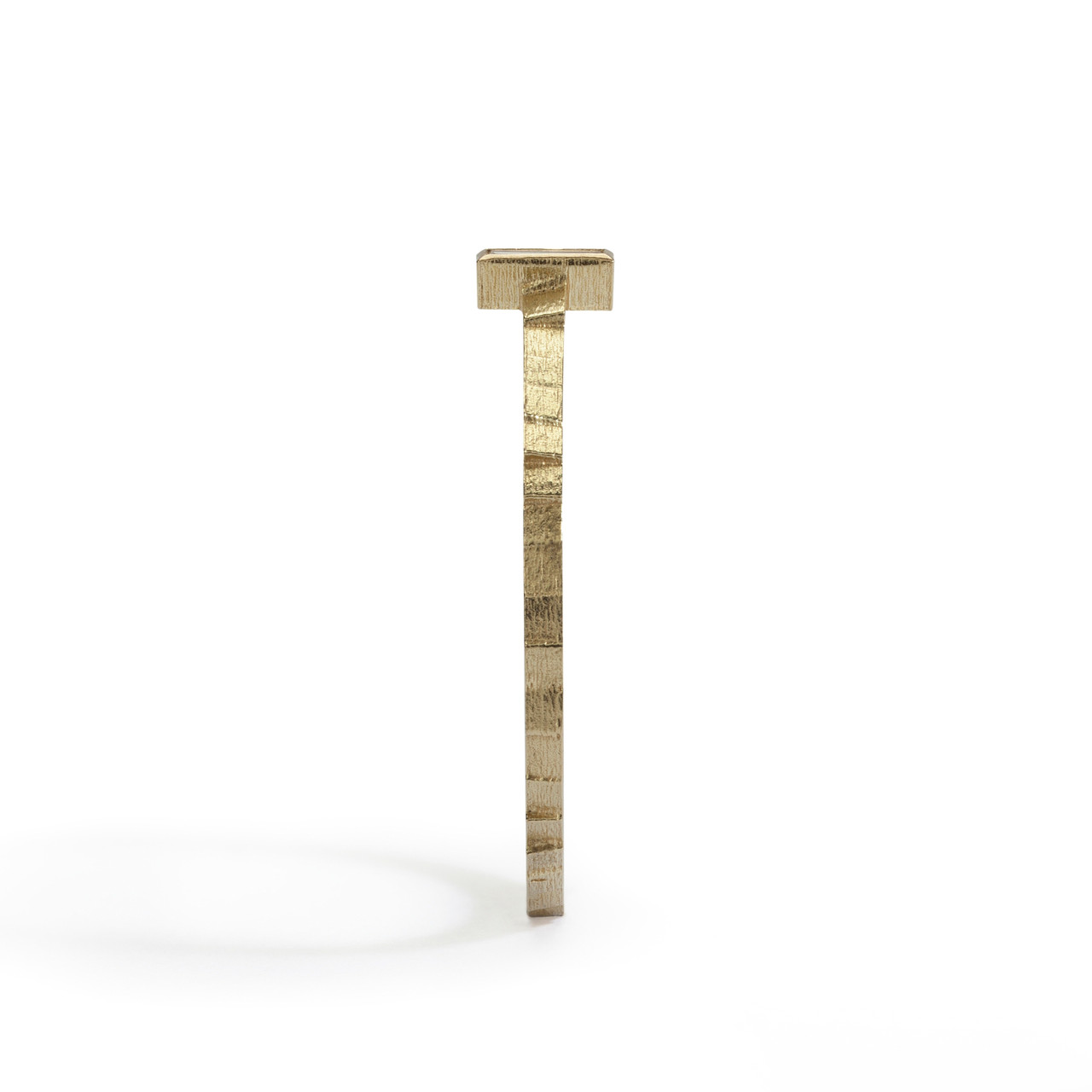 Stratus Band With Baguette Cut Diamond In 18ct Yellow Gold, Jo Hayes Ward, Tomfoolery