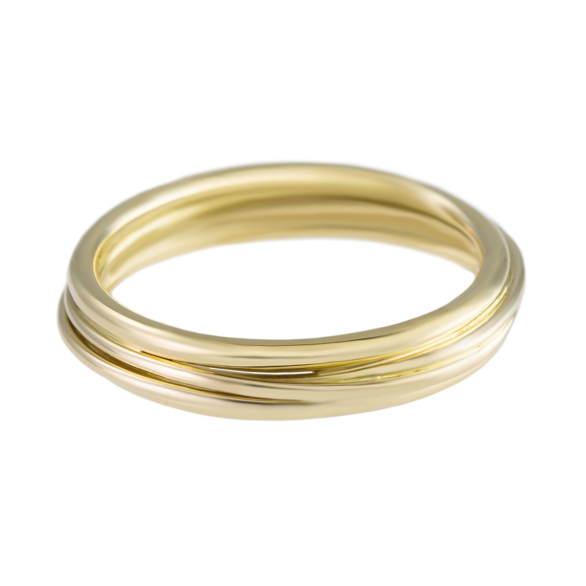 Yen, 18ct Yellow Gold Wrapped Wire Wedding Ring, Tomfoolery