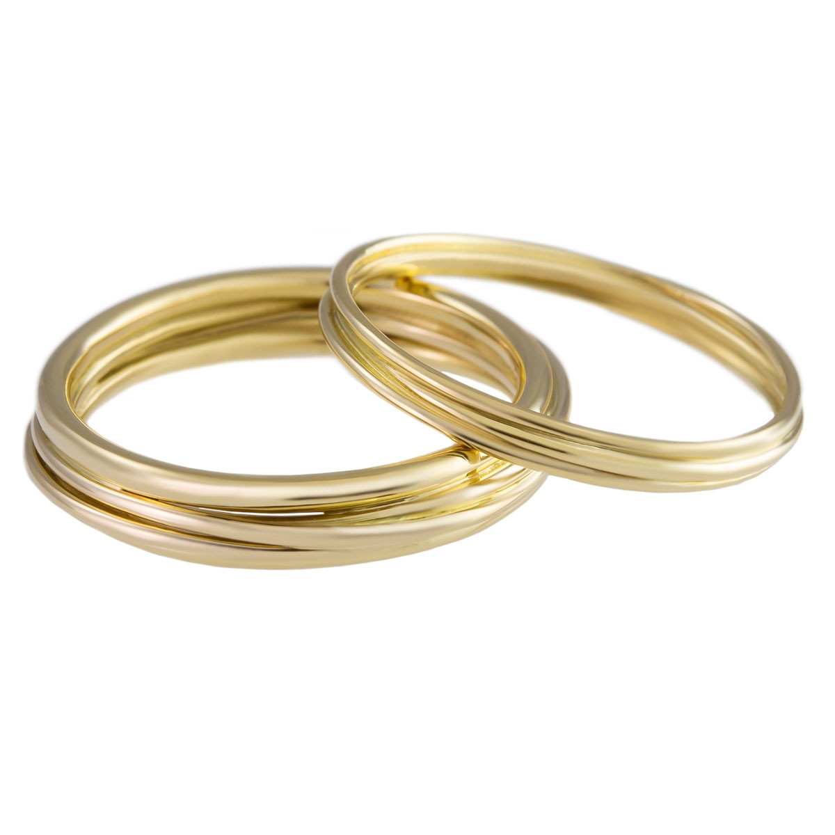 Yen, 18ct Yellow Gold Wrapped Wire Wedding Ring, Tomfoolery