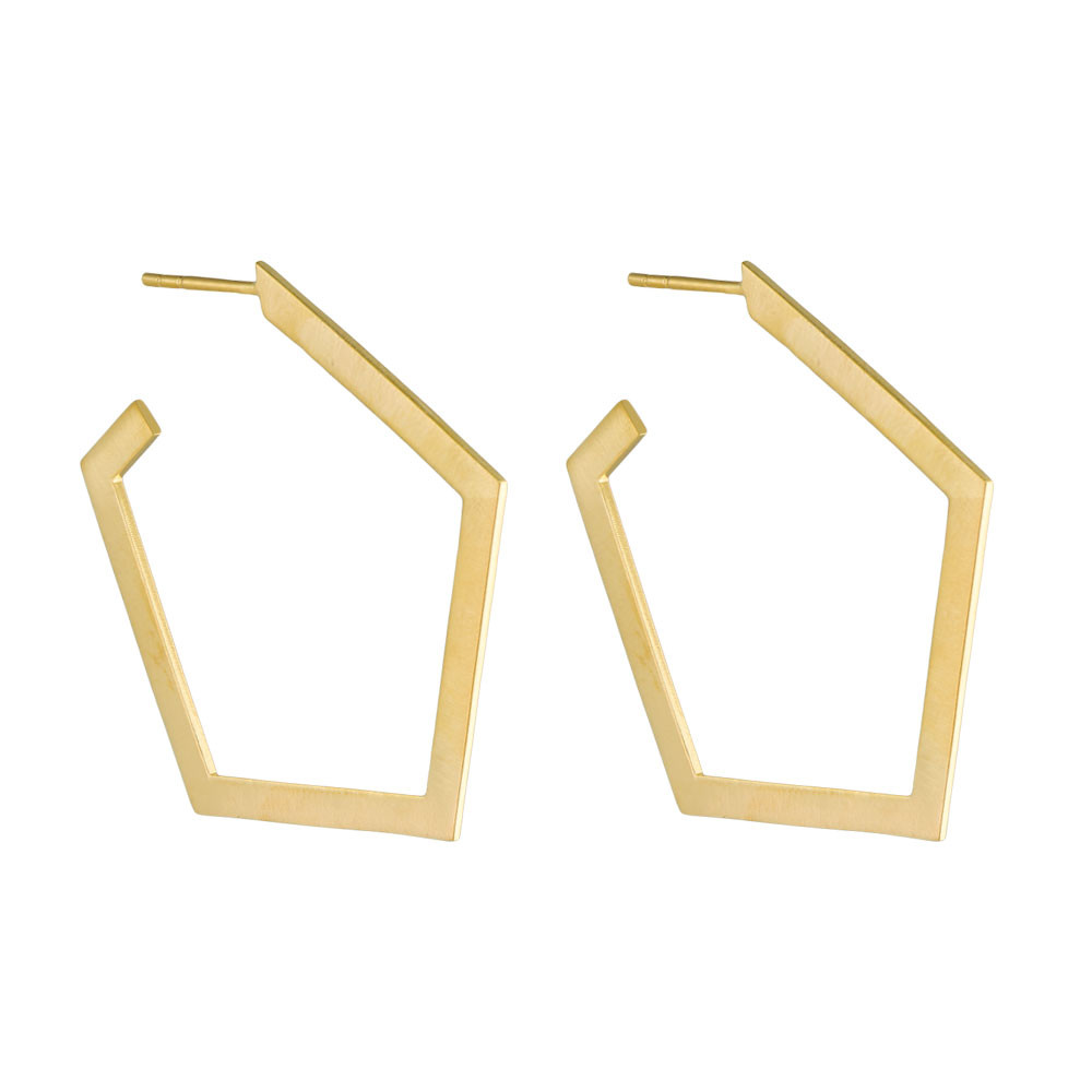 Tomfoolery: Linear Pentagon Hoops, Everyday by tomfoolery