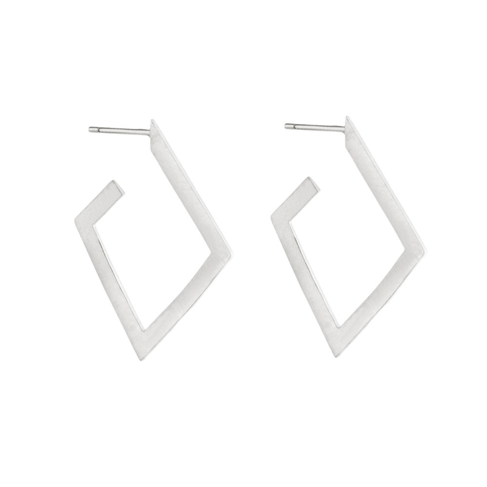 Tomfoolery: Linear Diamond Hoops, Everyday by tomfoolery