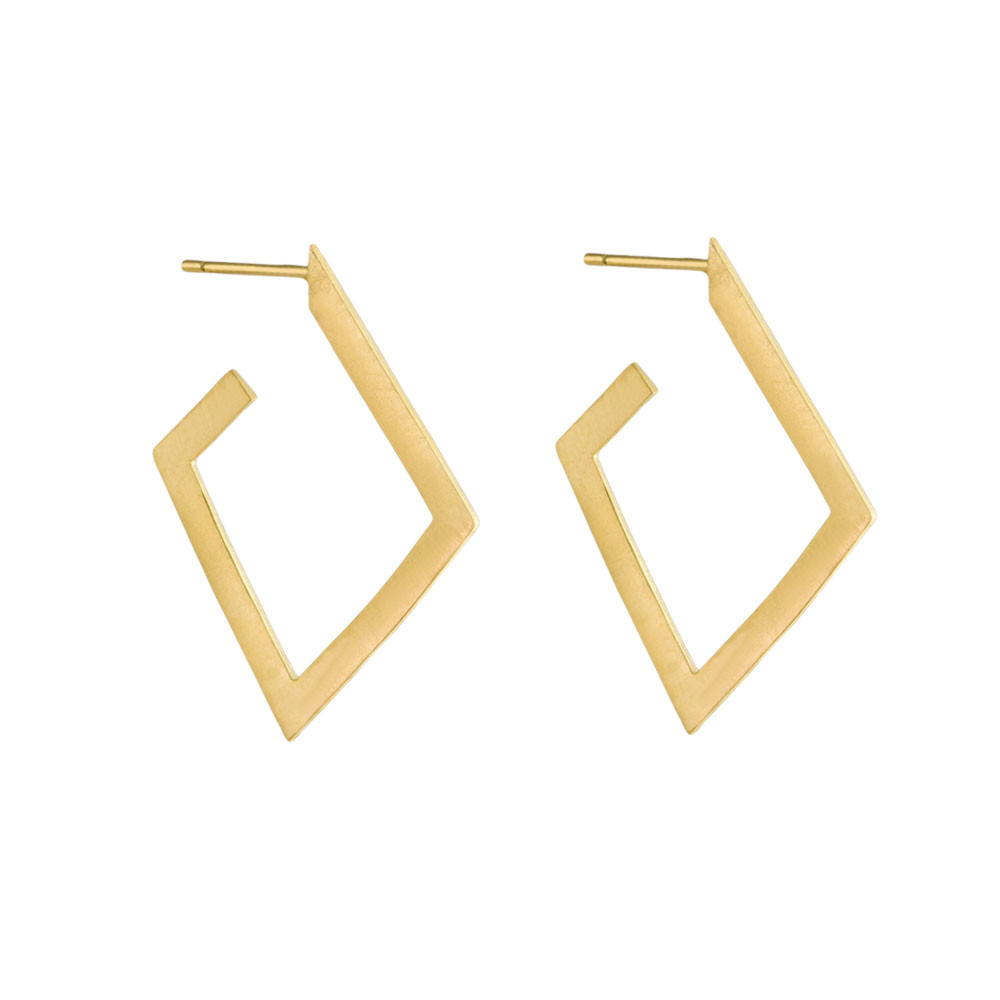 Tomfoolery: Linear Diamond Hoops, Everyday by tomfoolery