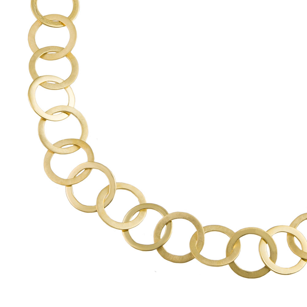 tomfoolery: Linear Large Circle Chain Necklace, everyday by tomfoolery