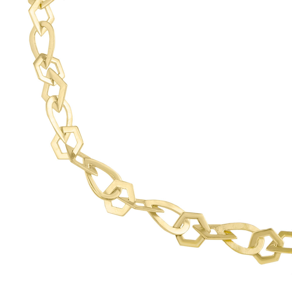 Tomfoolery: Linear Multi Shape Chain Necklace, everyday by tomfoolery