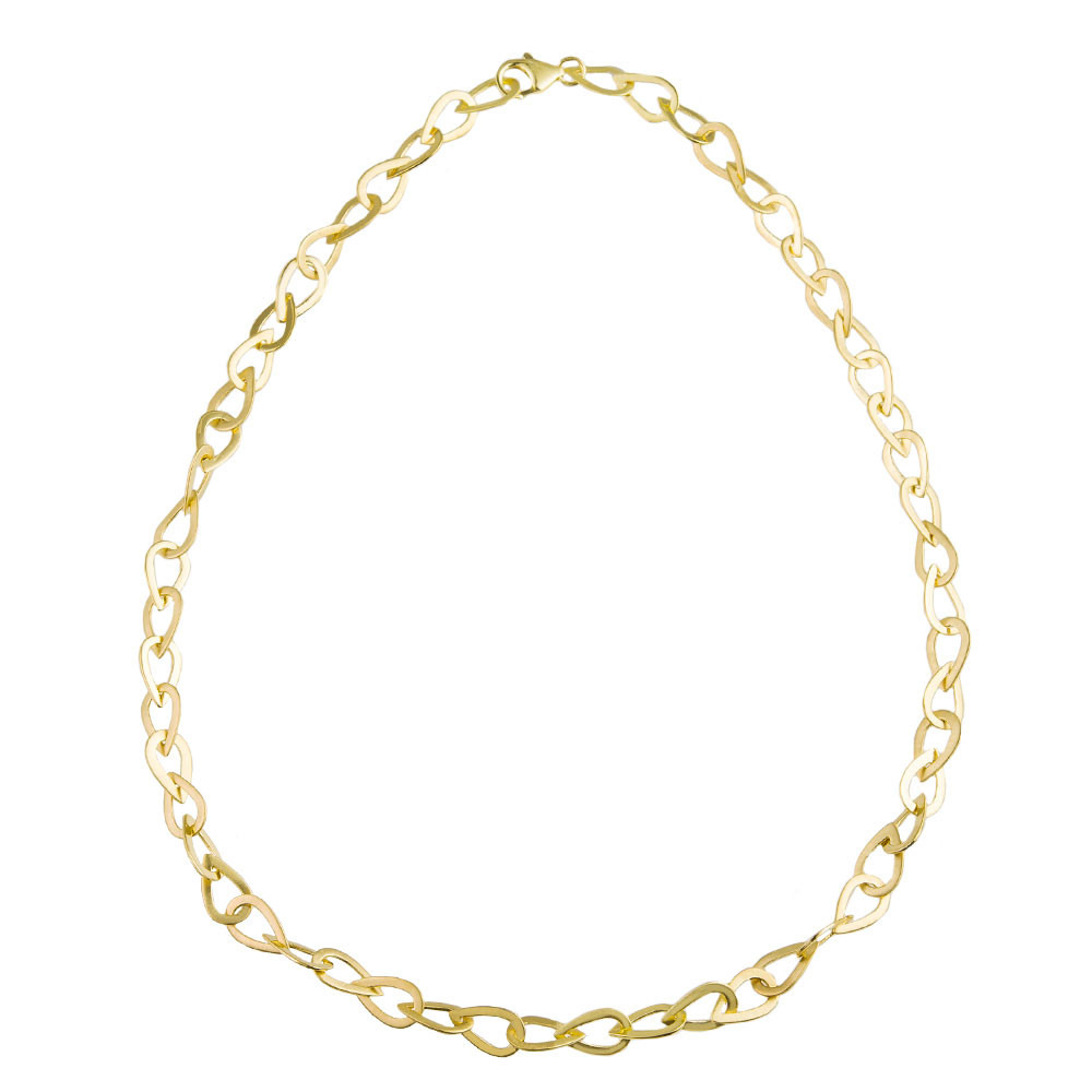 Tomfoolery,  Linear Pear Chain Necklace, everyday by tomfoolery