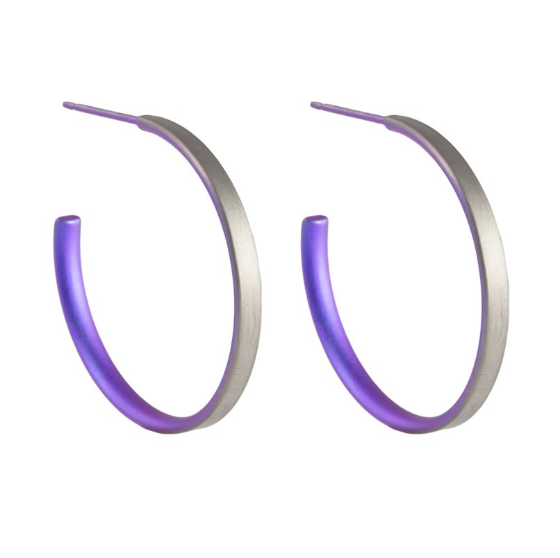 tomfoolery 25mm Titanium Stud Hoops