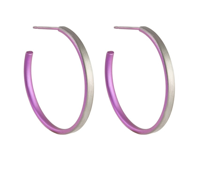 tomfoolery 25mm Titanium Stud Hoops