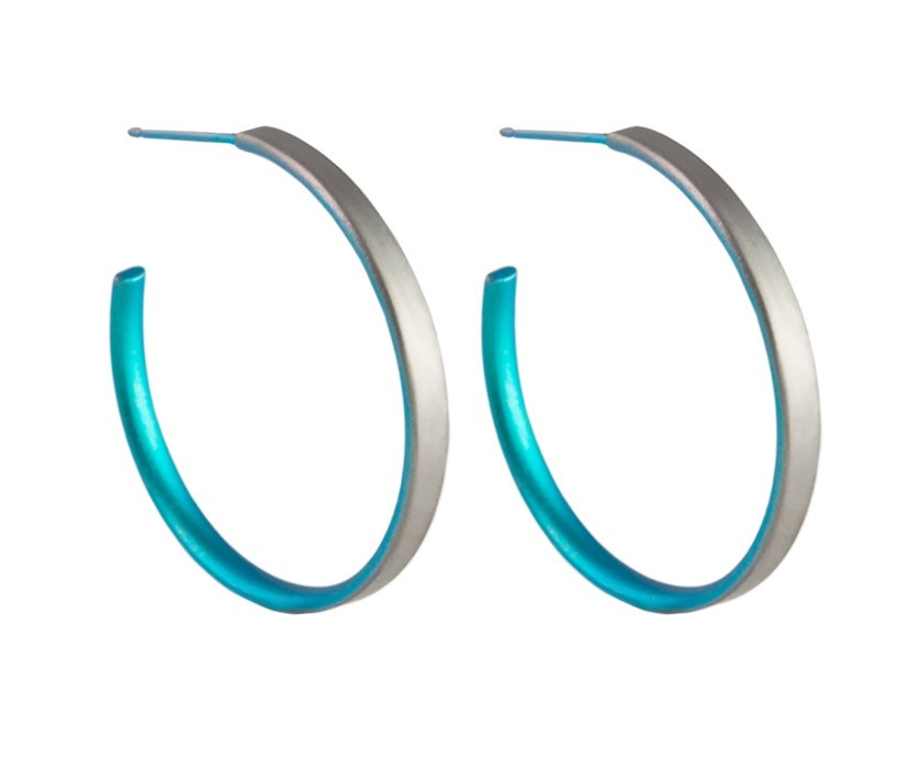 tomfoolery 25mm Titanium Stud Hoops