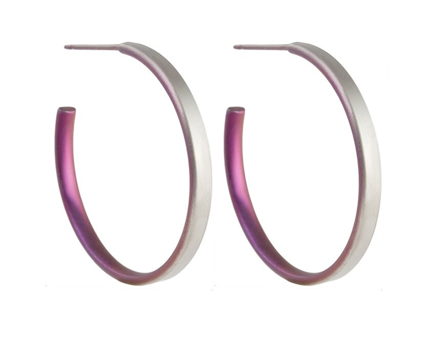 tomfoolery 25mm Titanium Stud Hoops