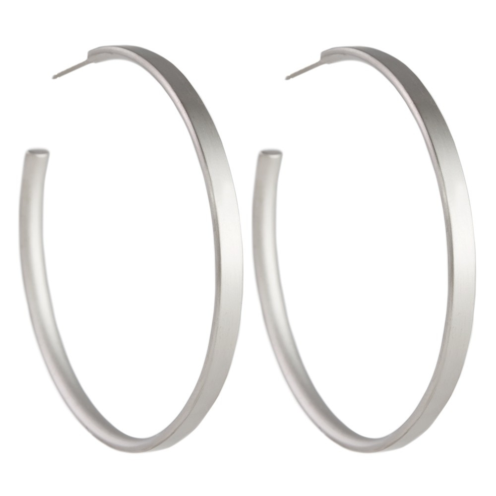 tomfoolery 50mm Titanium Stud Hoops