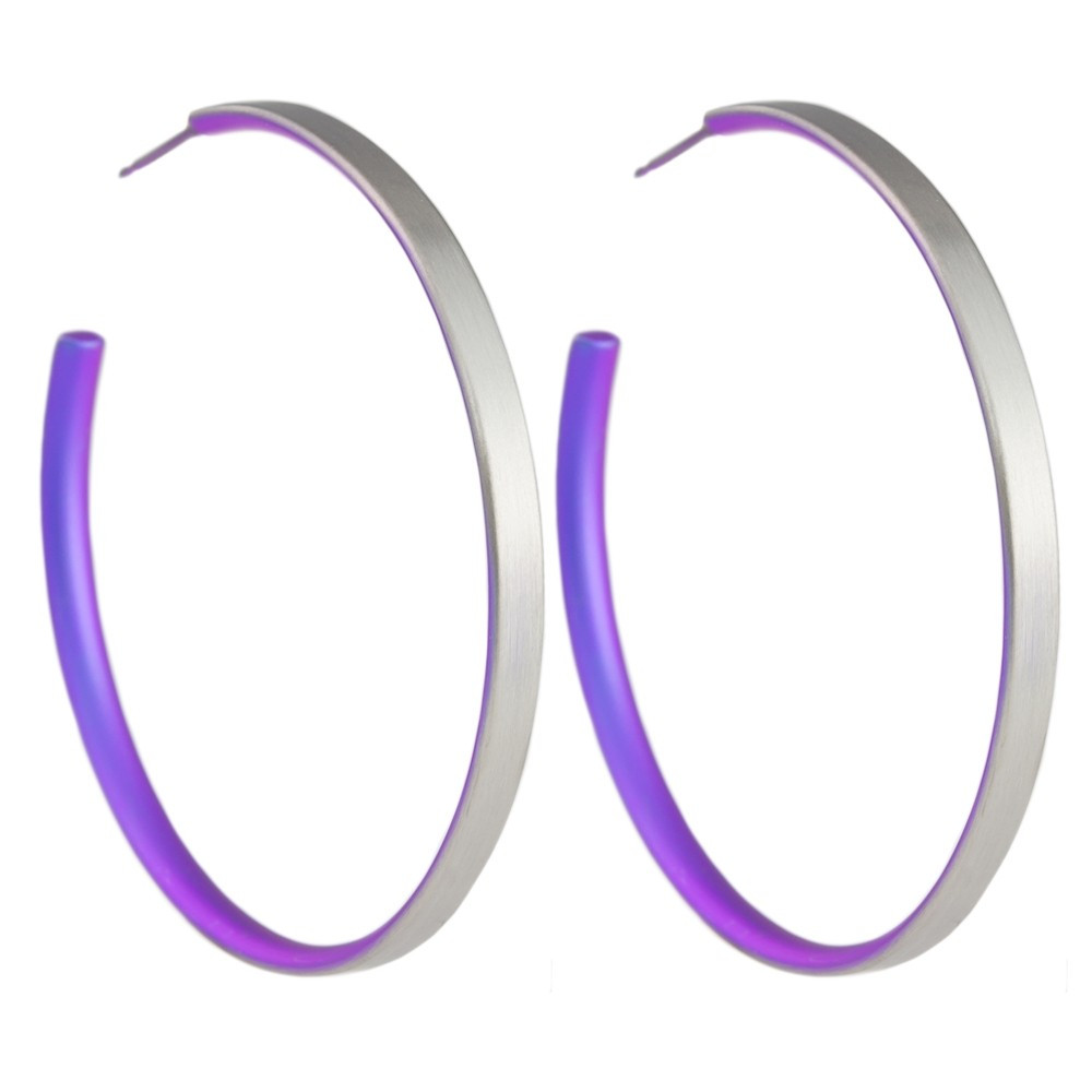 tomfoolery 50mm Titanium Stud Hoops