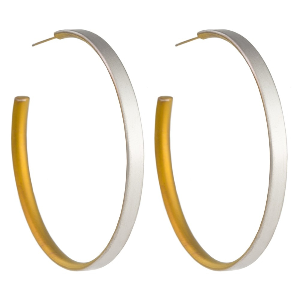 tomfoolery 50mm Titanium Stud Hoops