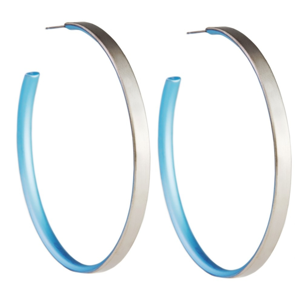 tomfoolery 50mm Titanium Stud Hoops