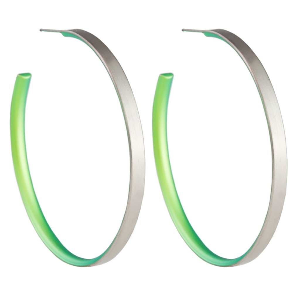 tomfoolery 50mm Titanium Stud Hoops