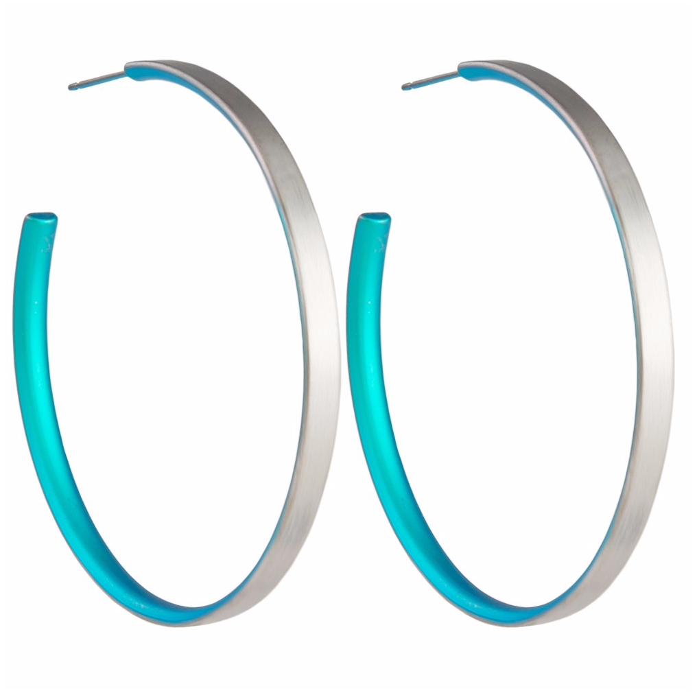 tomfoolery 50mm Titanium Stud Hoops