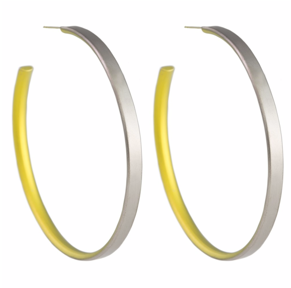 tomfoolery 50mm Titanium Stud Hoops