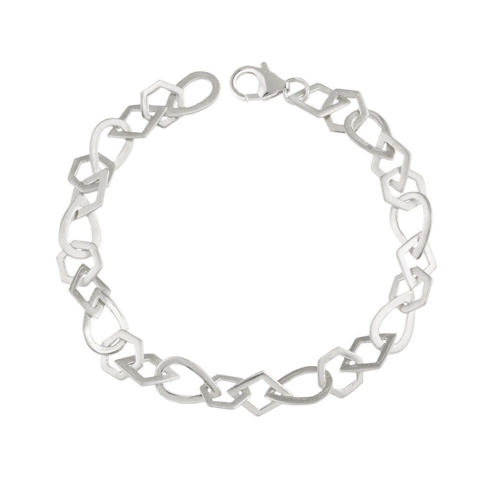 tomfoolery: Linear Multi Shape Chain Link Bracelet, everyday by tomfoolery