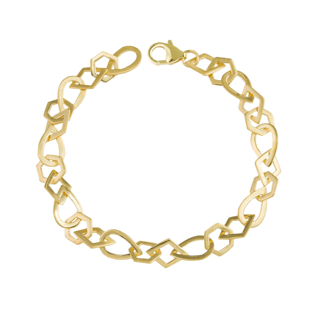 tomfoolery: Linear Multi Shape Chain Link Bracelet, everyday by tomfoolery