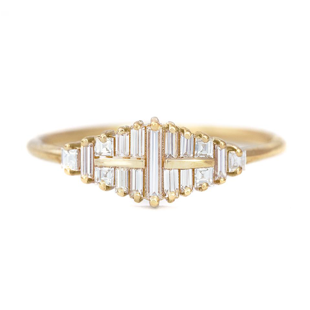 tomfoolery: Baguette Cut Cluster Diamond Ring, Artemer