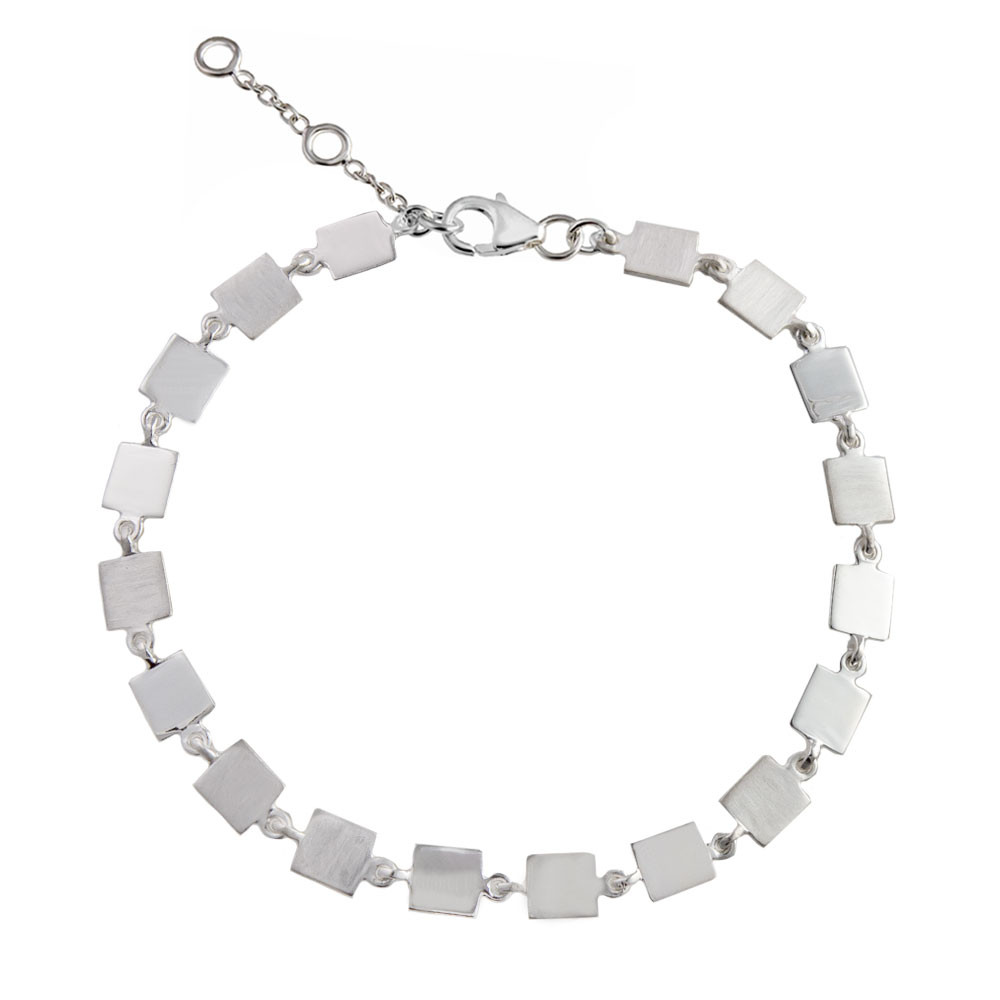 tomfoolery: Linear Square Link Bracelet, everyday by tomfoolery