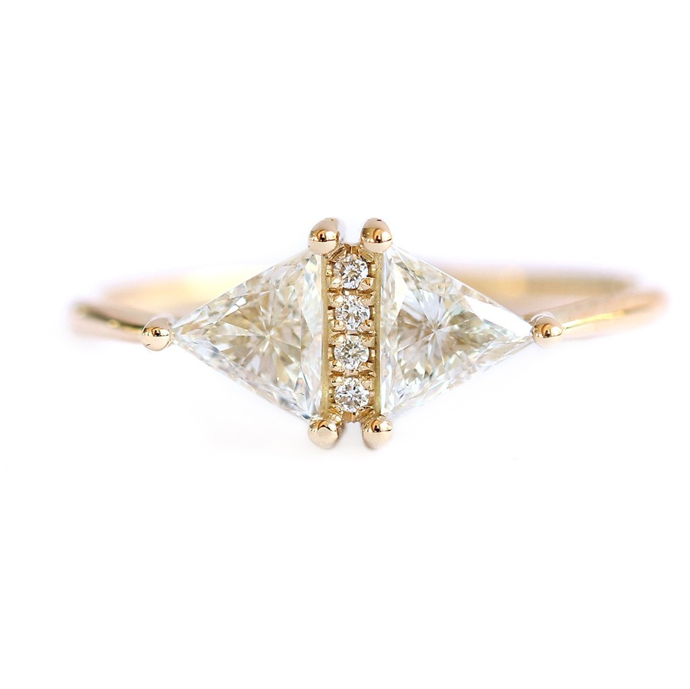 Tomfoolery: Vintage Diamond Triangle Ring, Artemer