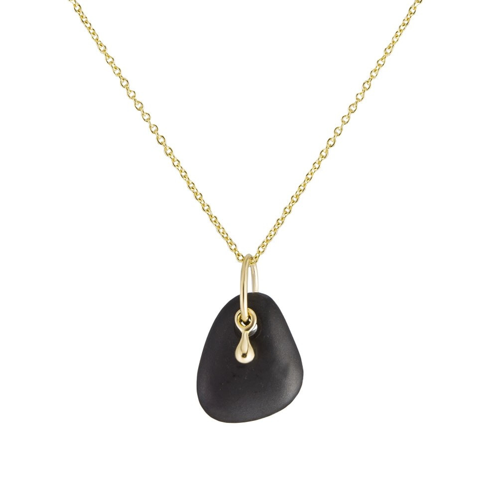 tomfoolery: 18ct Gold Drop & Pebble Pendant, Atelier Errikos