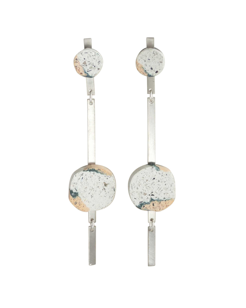 Victoria Myatt, Salo Earrings in White, Tomfoolery