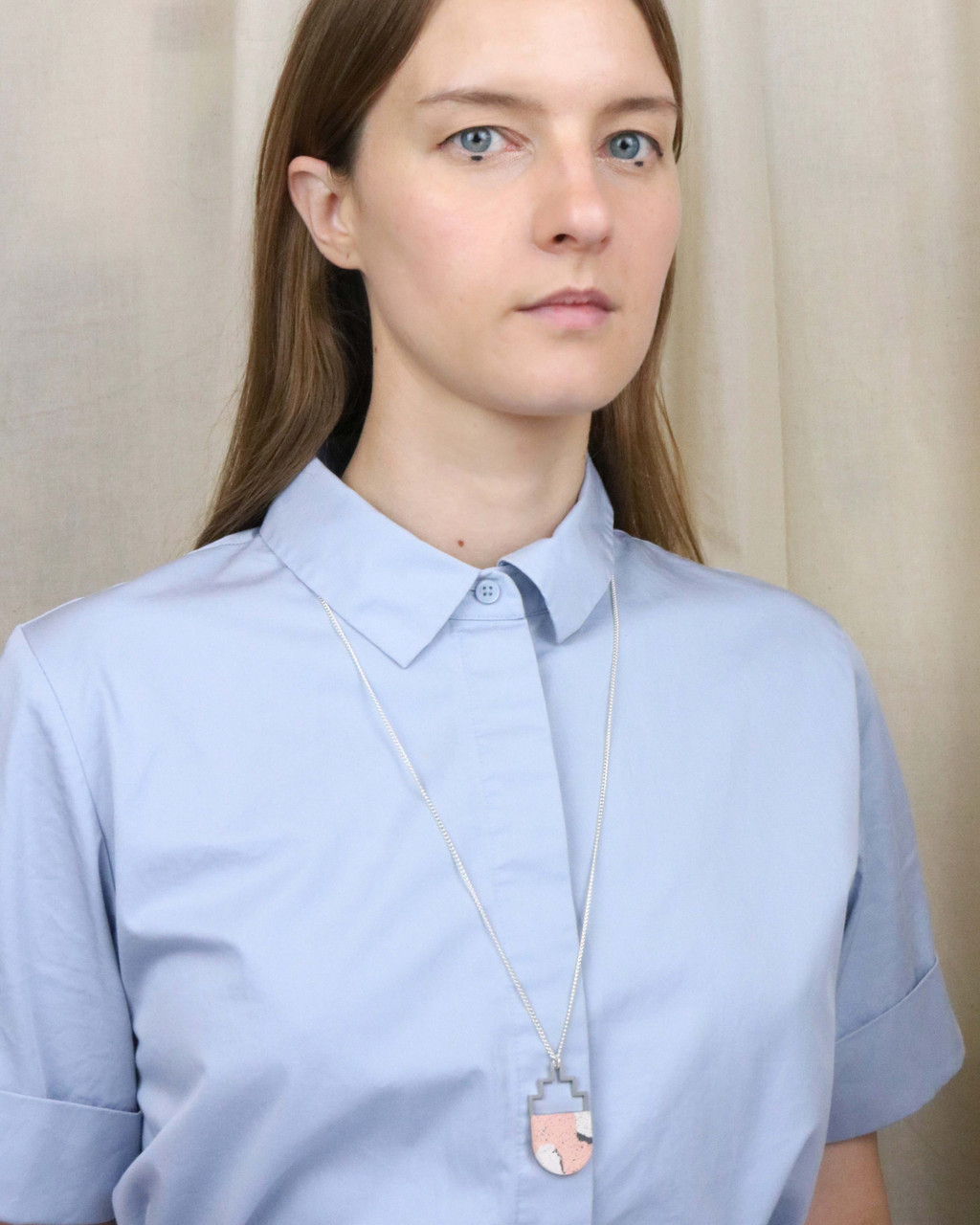 Victoria Myatt, Asper Necklace in White, Tomfoolery