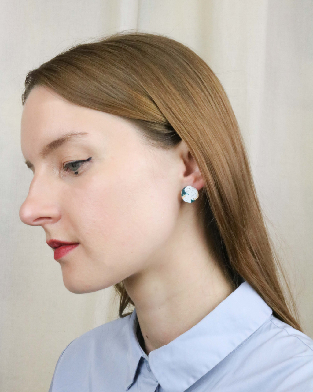 Victoria Myatt, Pica Earrings in Coral, Tomfoolery