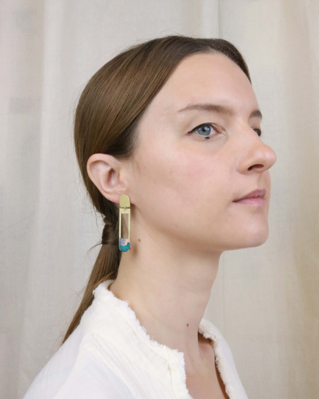 Victoria Myatt, Acer Earrings in Coral, Tomfoolery