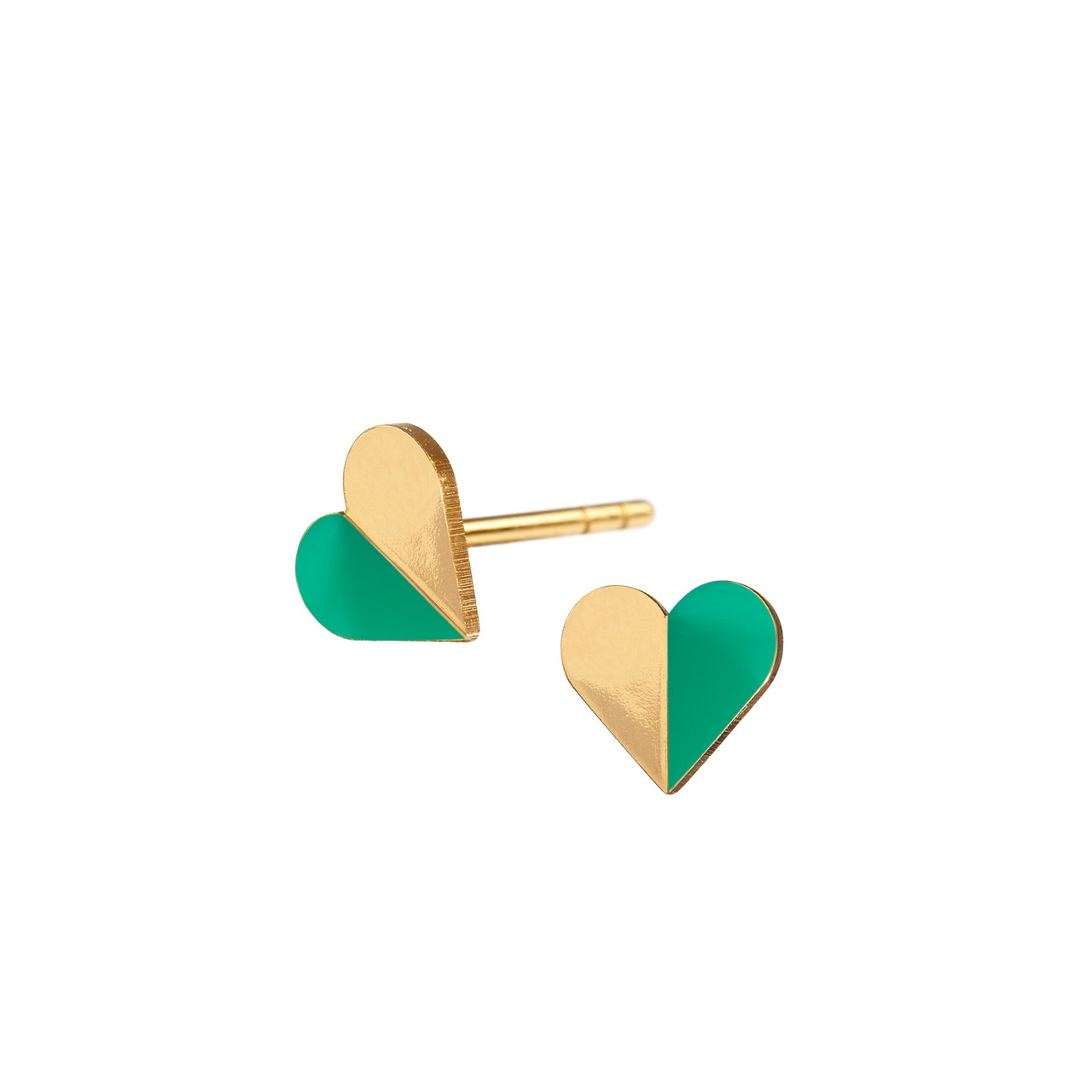 Scherning, Heart Stud Earrings, Tomfoolery