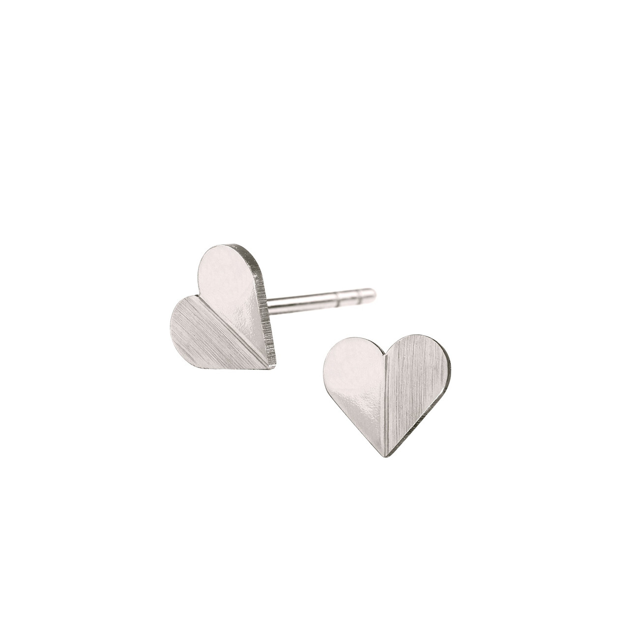 Scherning, Heart Stud Earrings, Tomfoolery