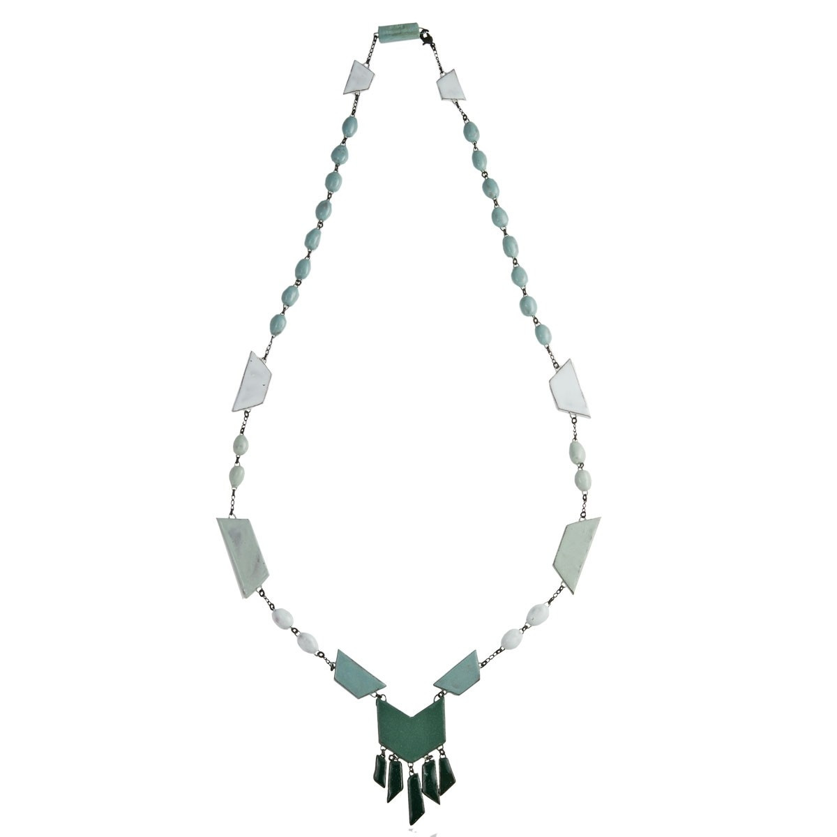 tomfoolery, fringed ceramic necklace, Claire Hecquet-Chaut