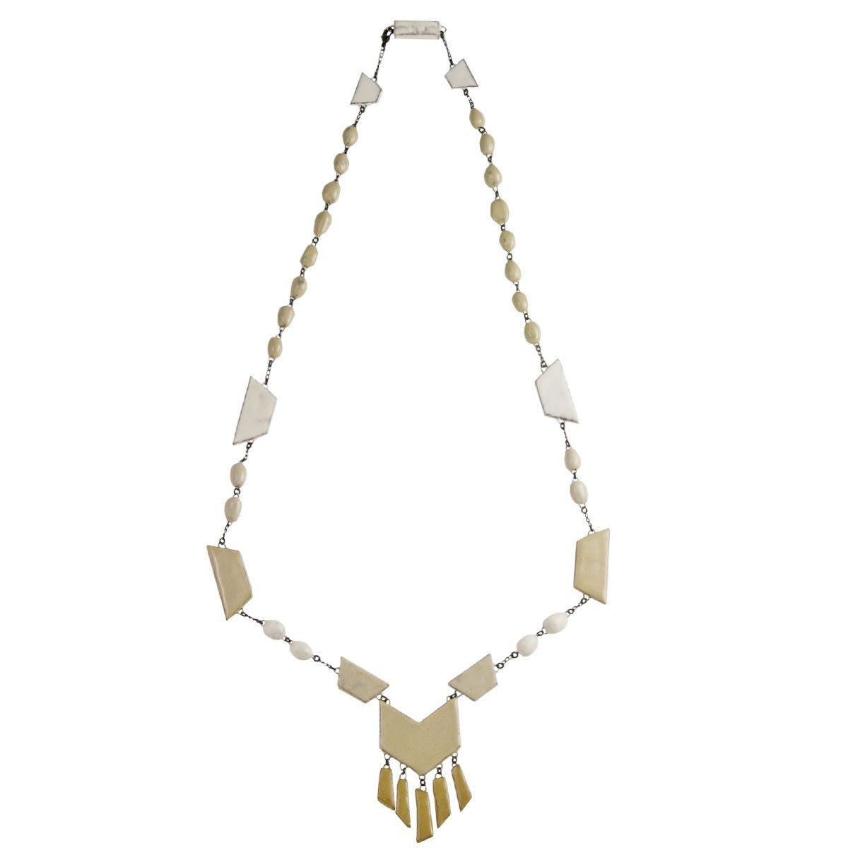 tomfoolery, fringed ceramic necklace, Claire Hecquet-Chaut