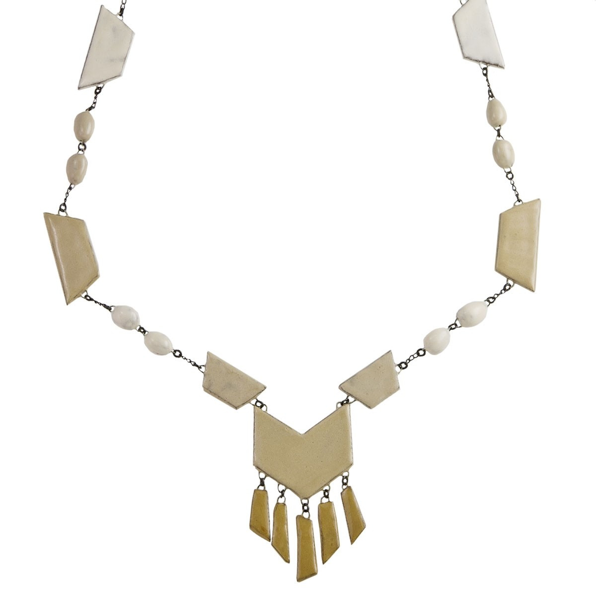 tomfoolery, fringed ceramic necklace, Claire Hecquet-Chaut