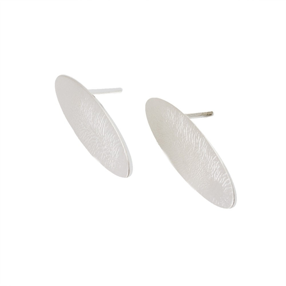 tomfoolery, oval drop stud earrings, deco echo