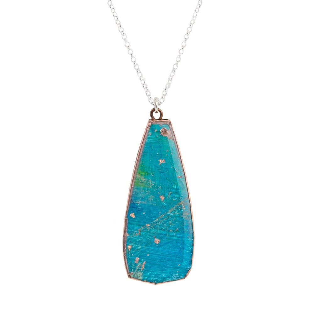 tomfoolery, speckled teardrop pendant, dee barnes