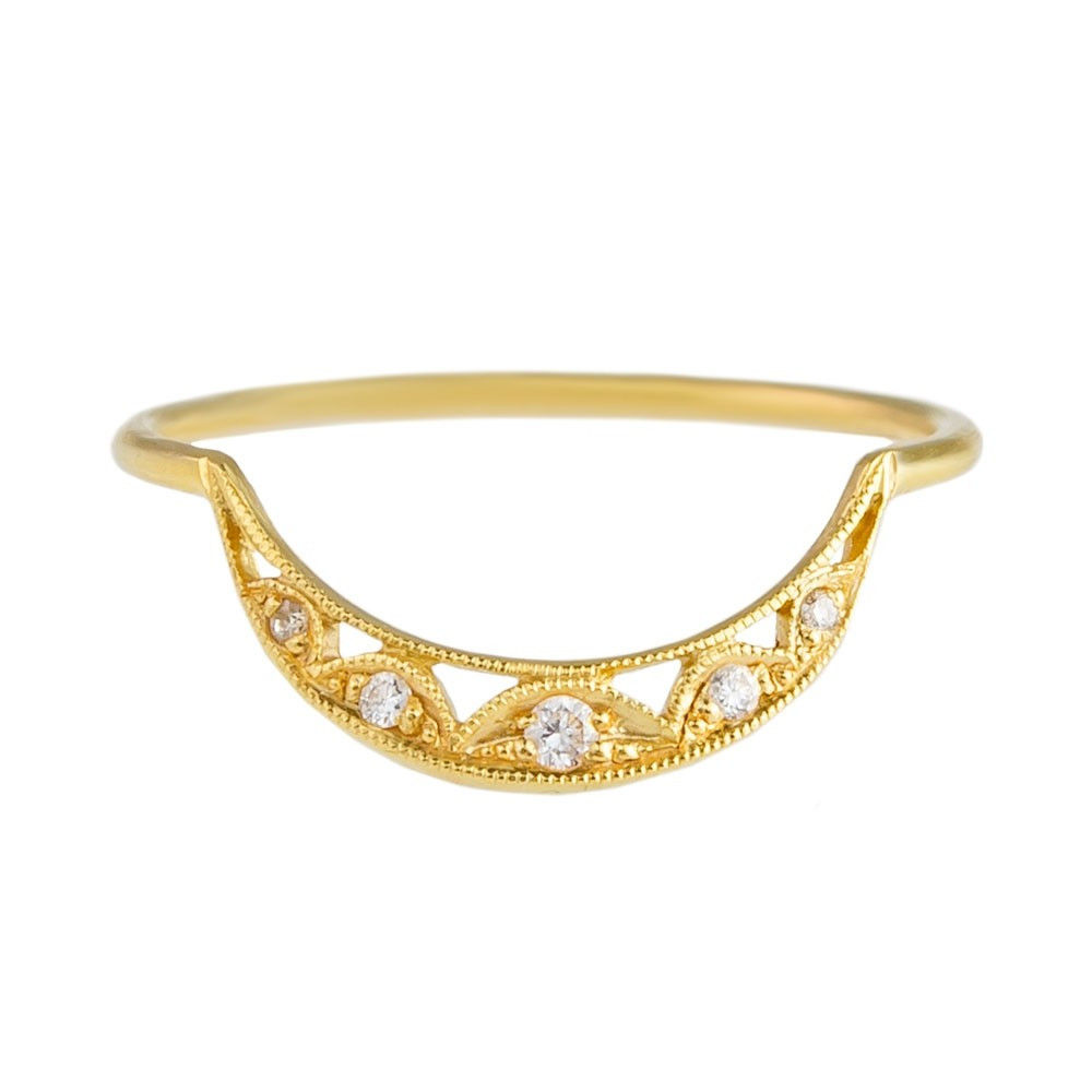 14ct Yellow Gold Diamond Honora Ring, tomfoolery, dmd