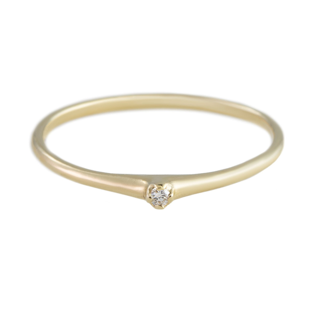 n+a New York, Petite 14ct Yellow Gold Ring, Tomfoolery