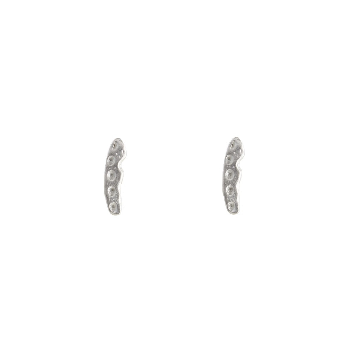 Maria Beltran, Organic Silver Pod Studs, Tomfoolery