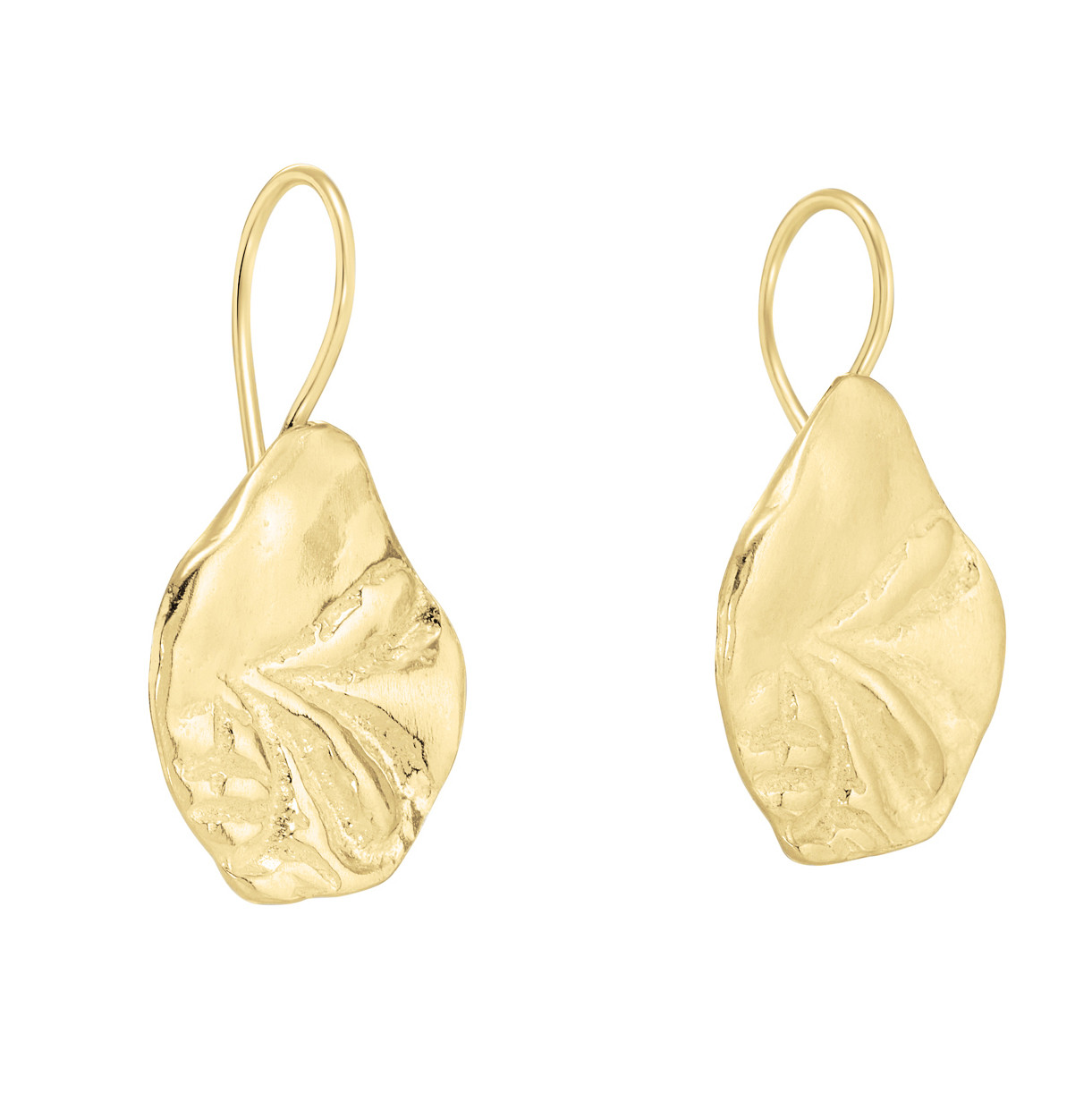 Maria Gold Leaf Earrings, Karen Hallam, tomfoolery