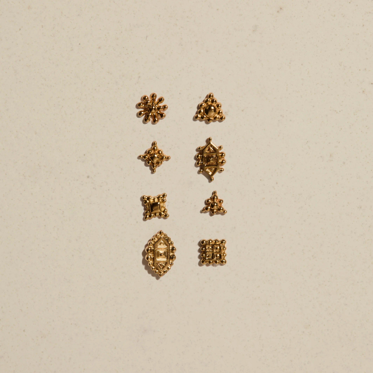 Gold Dala Studs - Tomfoolery London
