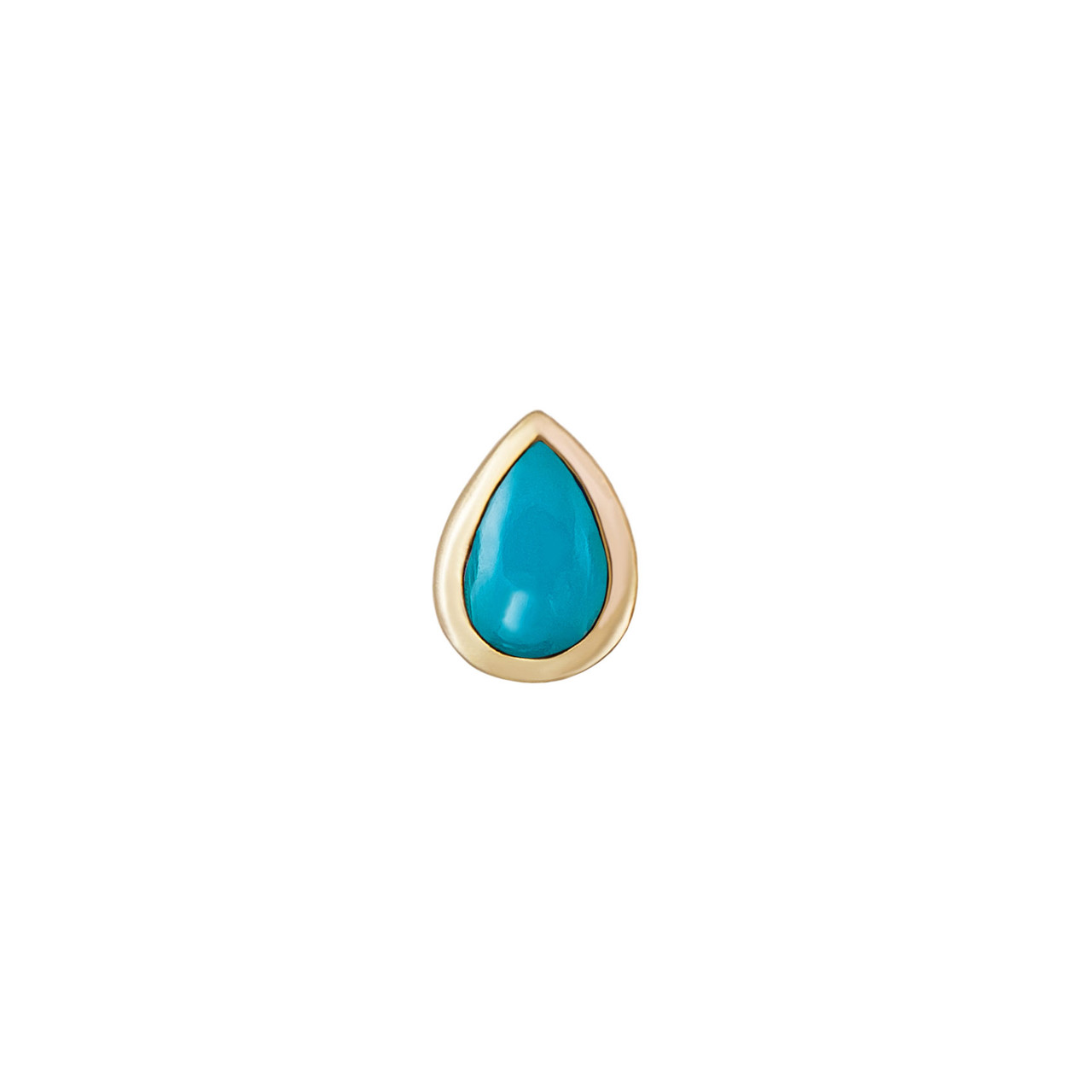 metier by tomfoolery: Mini Bezel Pear Gemstone Studs