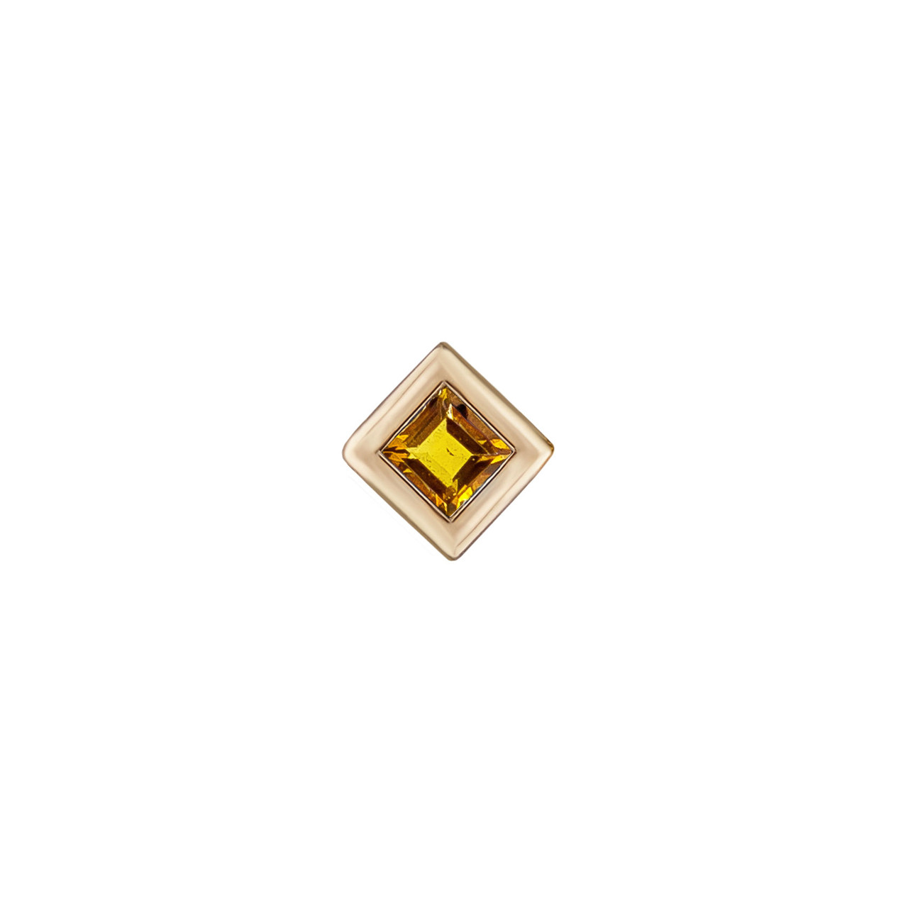 metier by tomfoolery: Mini Bezel Princess Gemstone Studs