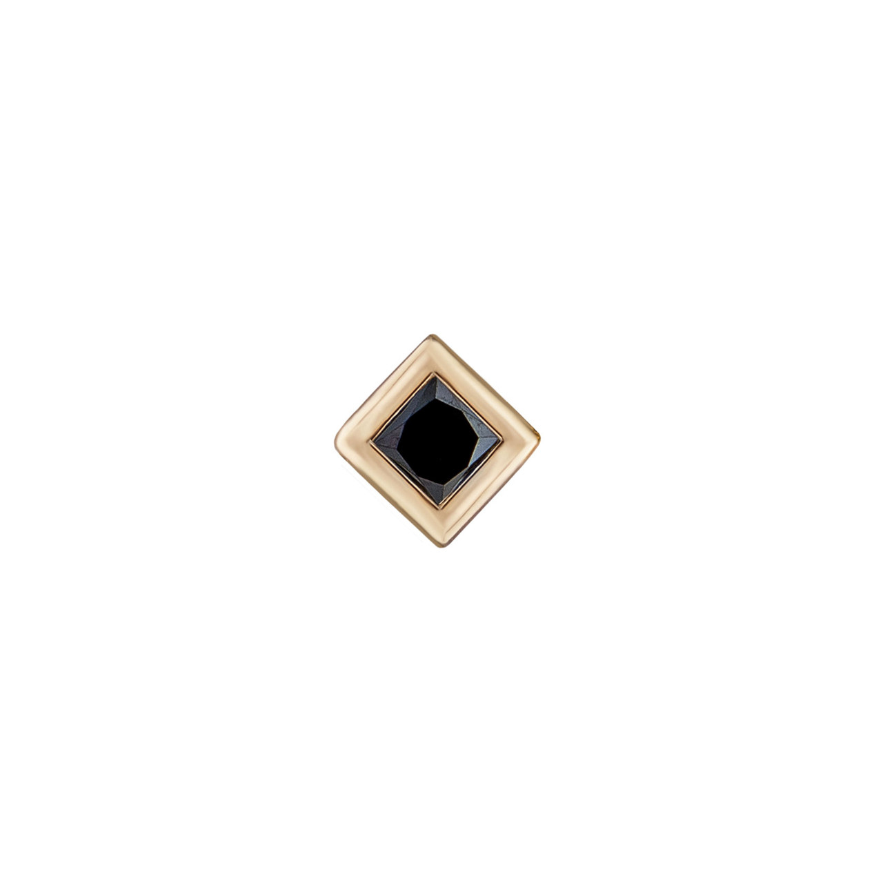 metier by tomfoolery: Mini Bezel Princess Gemstone Studs