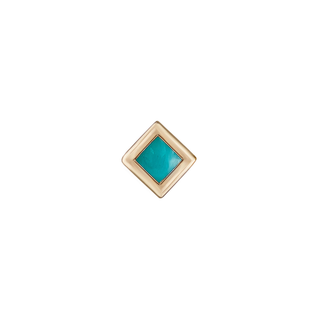 metier by tomfoolery: Mini Bezel Princess Gemstone Studs