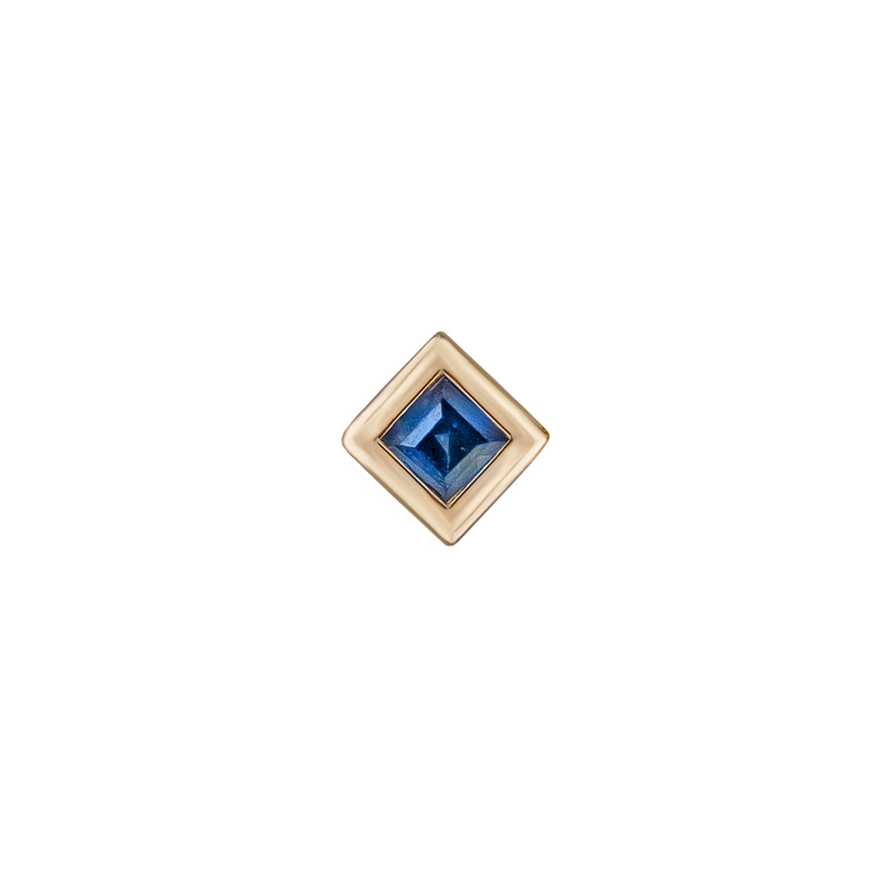 metier by tomfoolery: Mini Bezel Princess Gemstone Studs