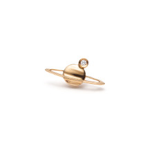 Diamond Mini Saturn Single Earring