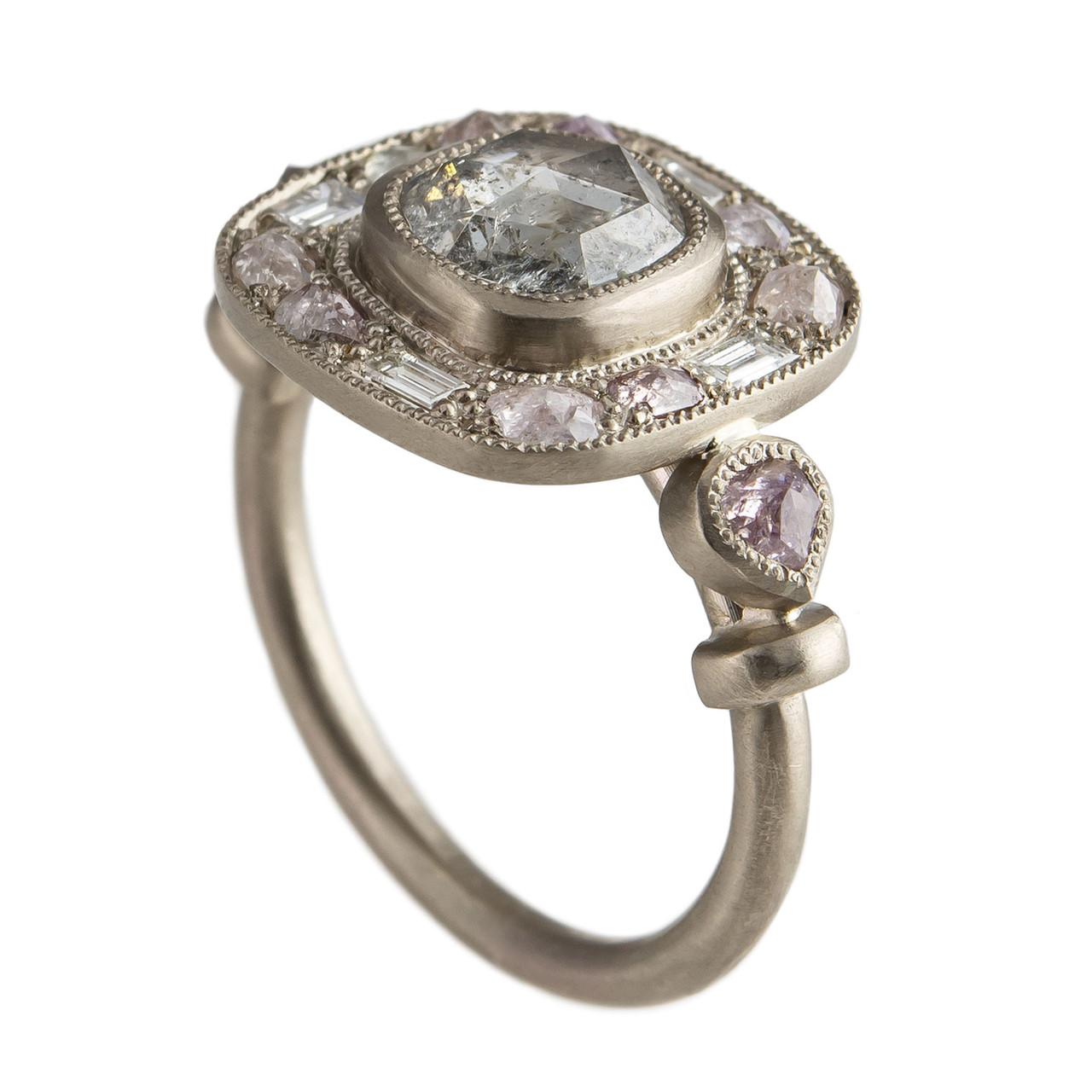 Tomfoolery, Muse by Tomfoolery, One of A Kind ' Natural Pink Diamond' Art Ring