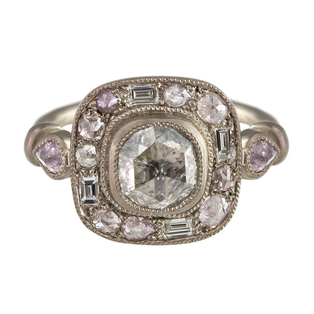 Tomfoolery, Muse by Tomfoolery, One of A Kind ' Natural Pink Diamond' Art Ring